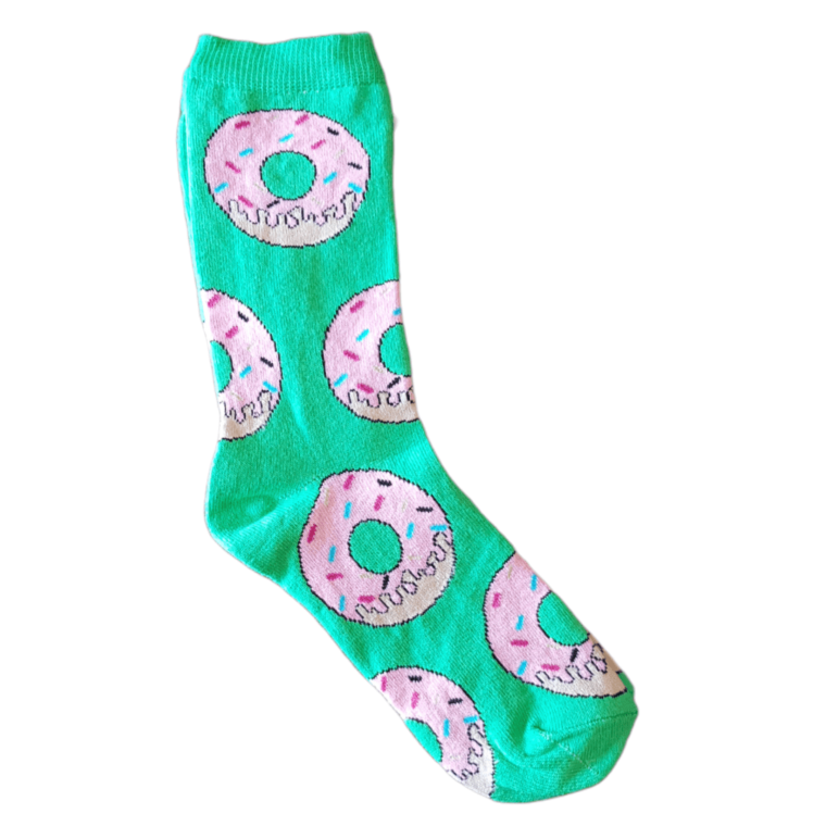 Θαλασσί Ζευγάρι Κάλτσες Με Print Donuts