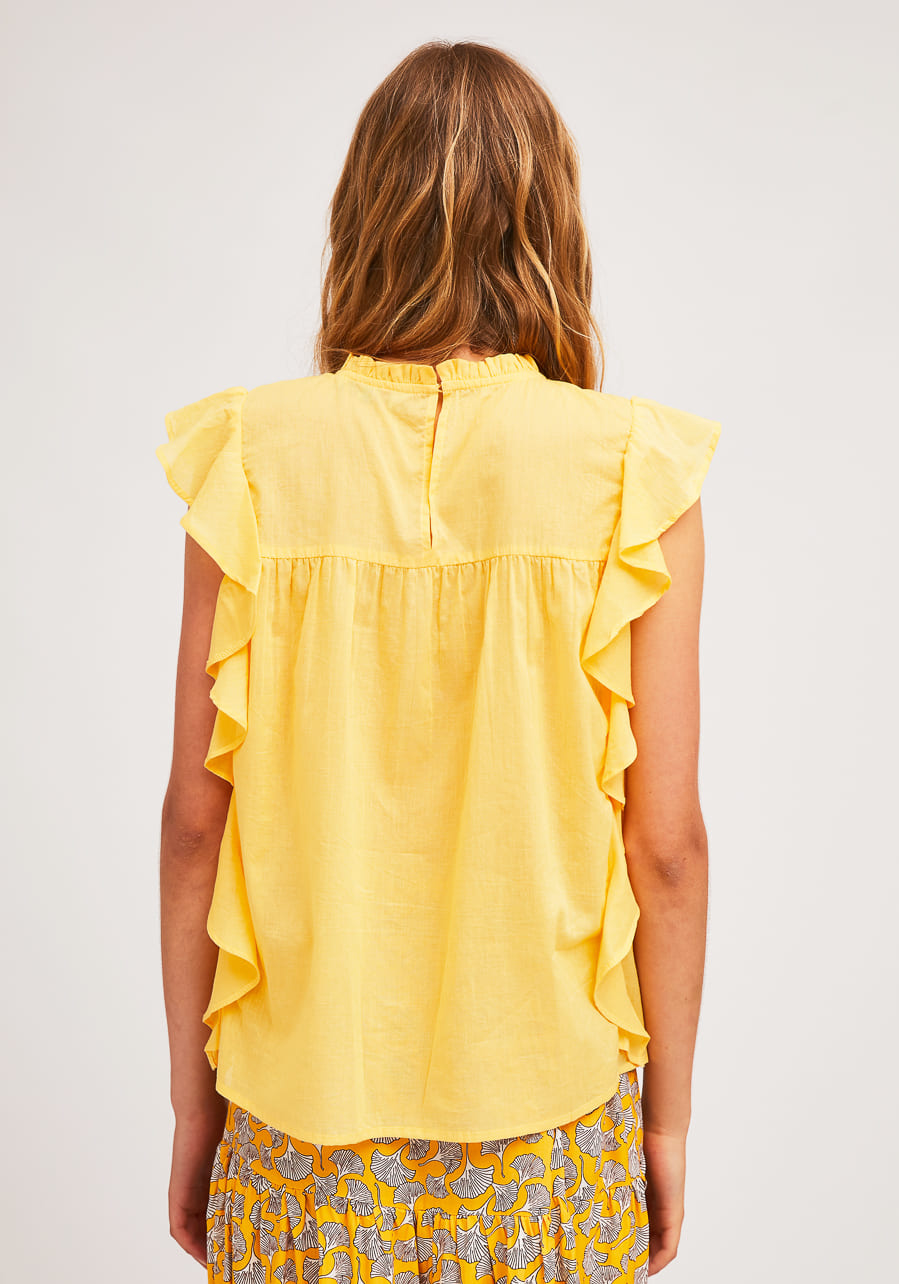 Κίτρινη Βαμβακερή Μπλούζα Compania Fantastica