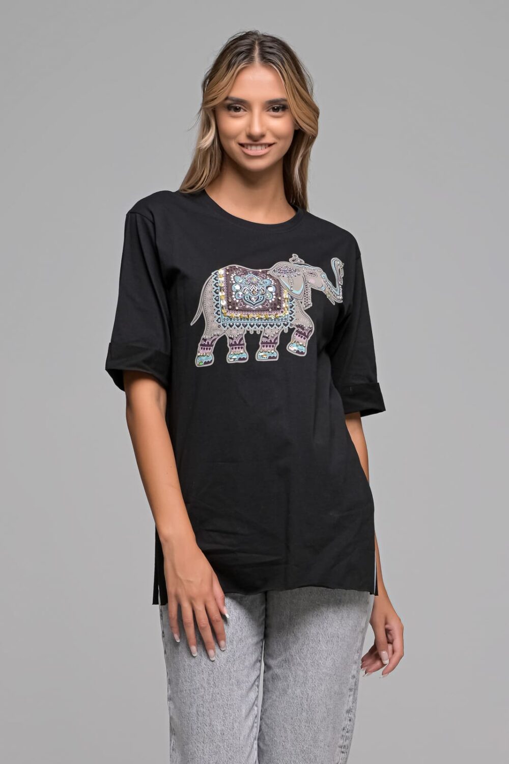 Μαύρο T-shirt Ελέφαντας