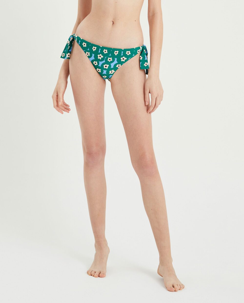 Bikini Bottom Μαγιό Με Πράσινο Φλοράλ Σχέδιο Compania Fantastica