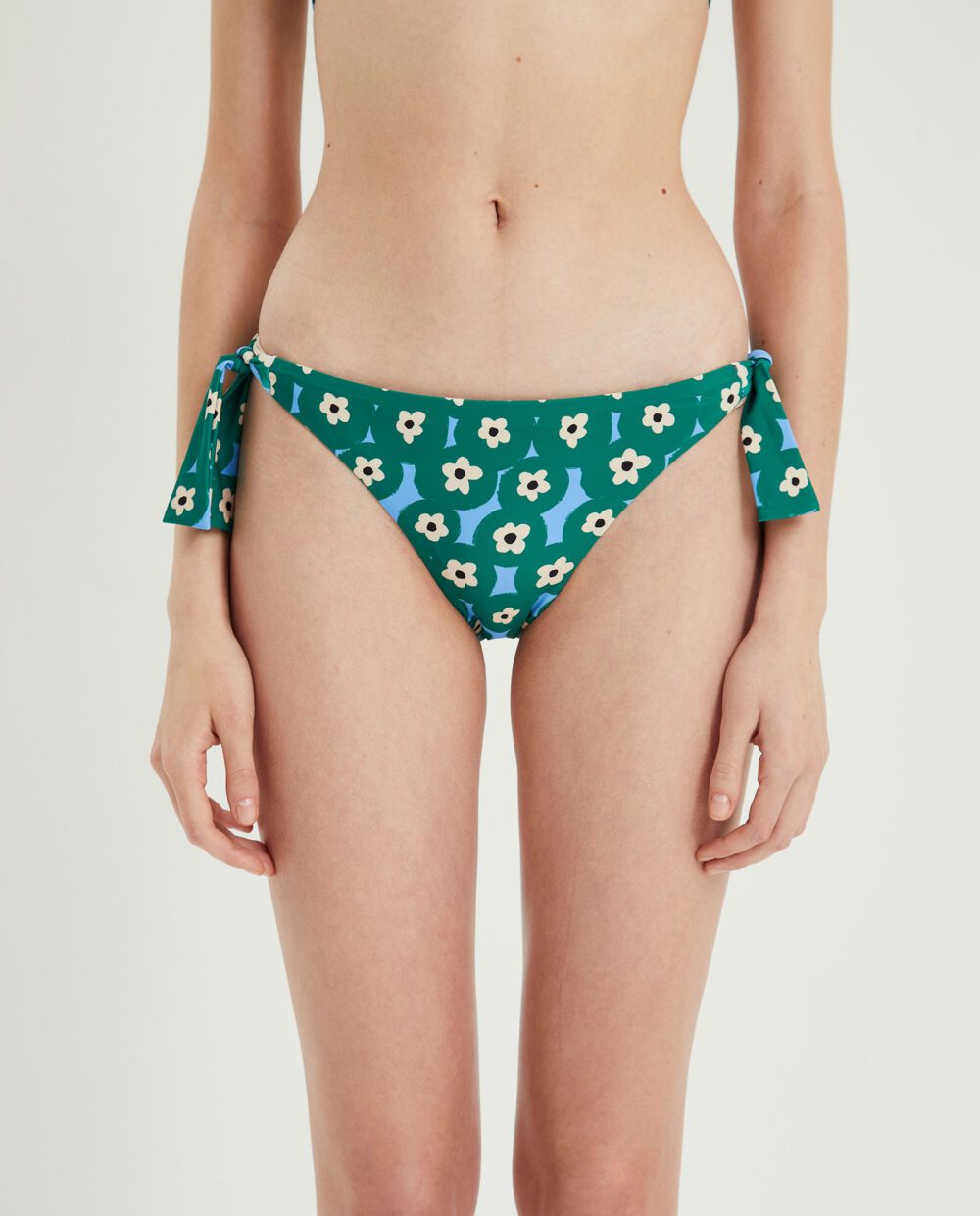 Bikini Bottom Μαγιό Με Πράσινο Φλοράλ Σχέδιο Compania Fantastica