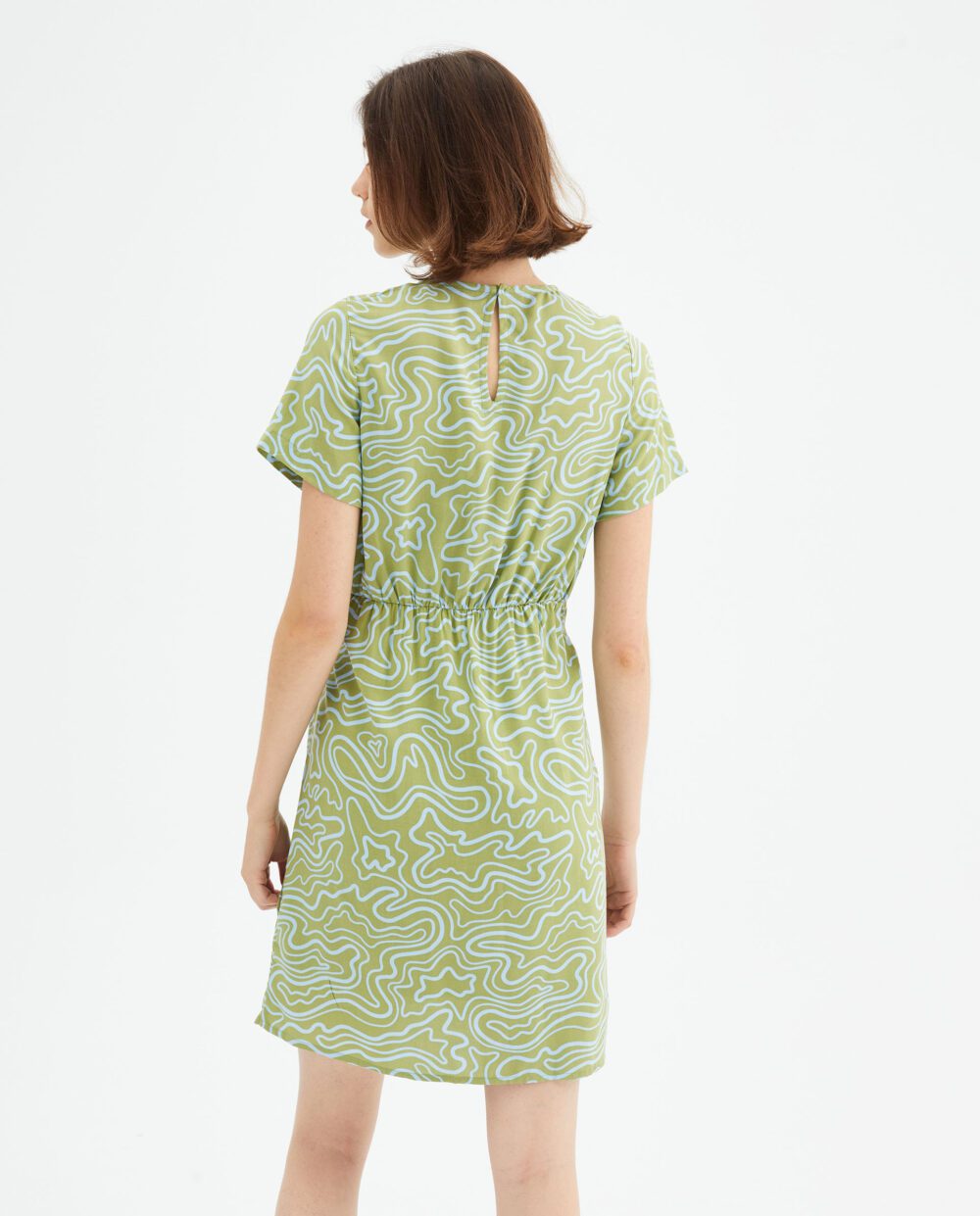 Mini Φόρεμα Με Print Κύματα Compania Fantastica
