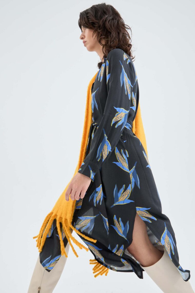 Midi Πουκάμισο Φόρεμα Με Print Καλαμπόκια Compania Fantastica