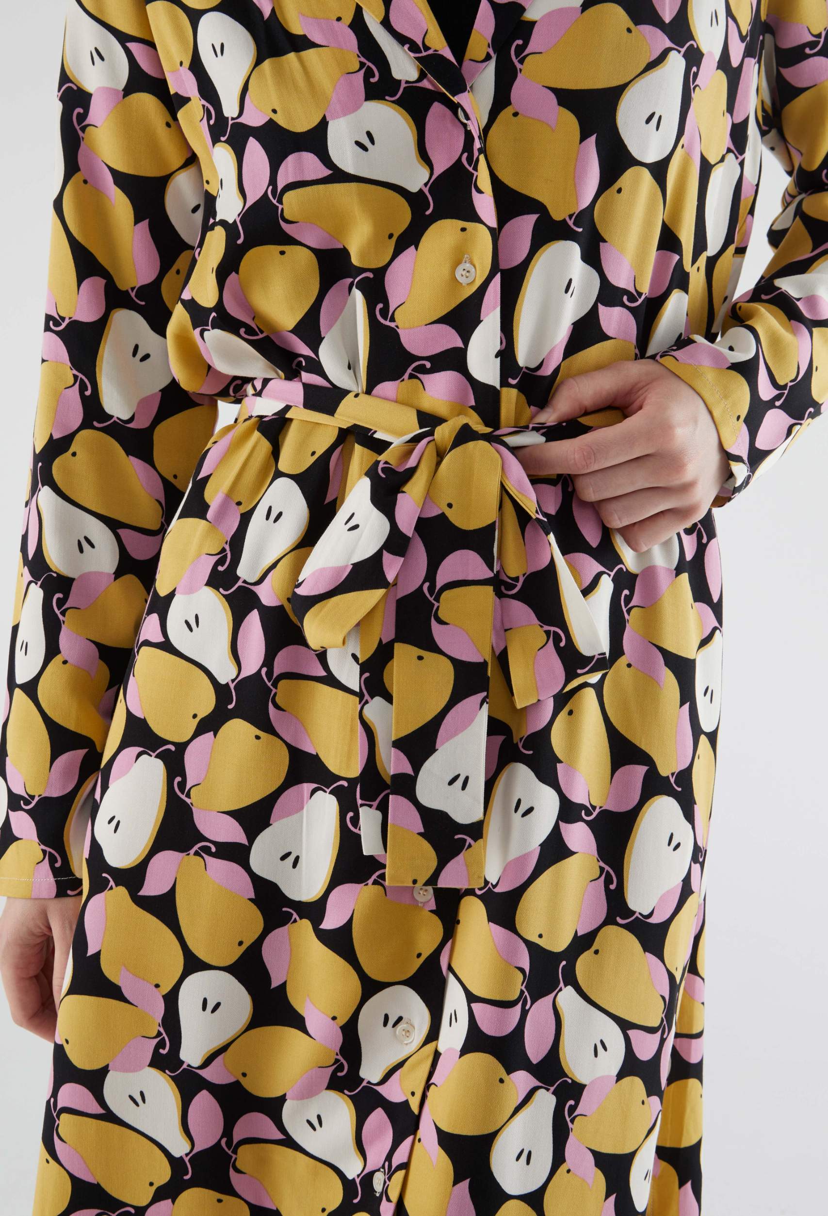 Midi Πουκάμισο Φόρεμα Με Print Αχλάδια Compania Fantastica