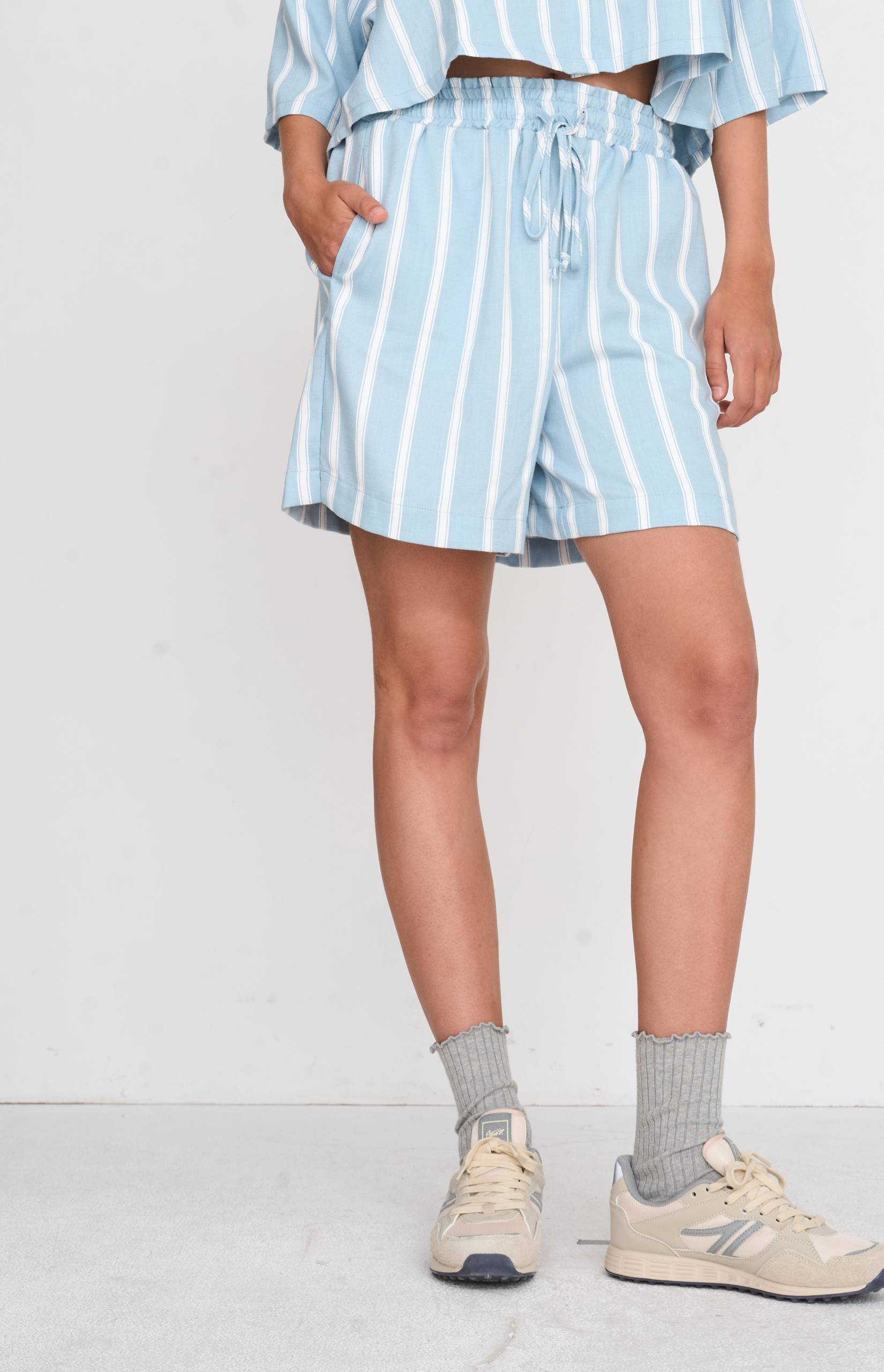 Γαλάζιο Ριγέ Shorts 24 Colours Γαλάζιο Ριγέ Shorts 24 Colours