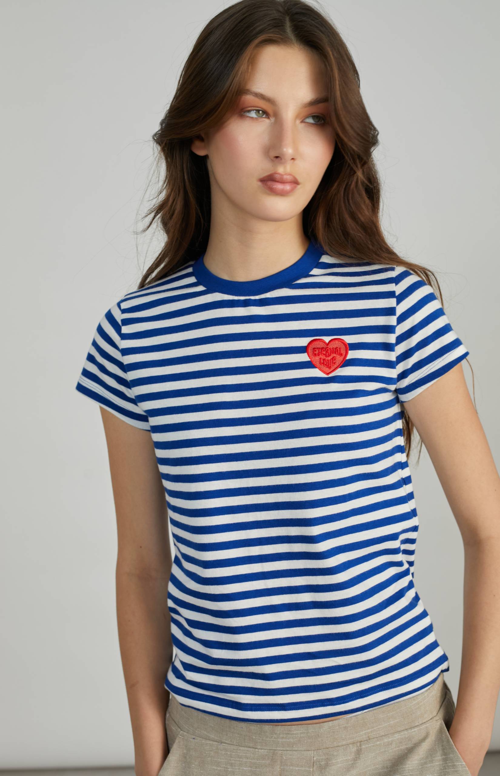 Μαρινιέρα Τ-shirt Σε Μπλε Χρώμα 24 Colours Μαρινιέρα Τ-shirt Σε Μπλε Χρώμα 24 Colours
