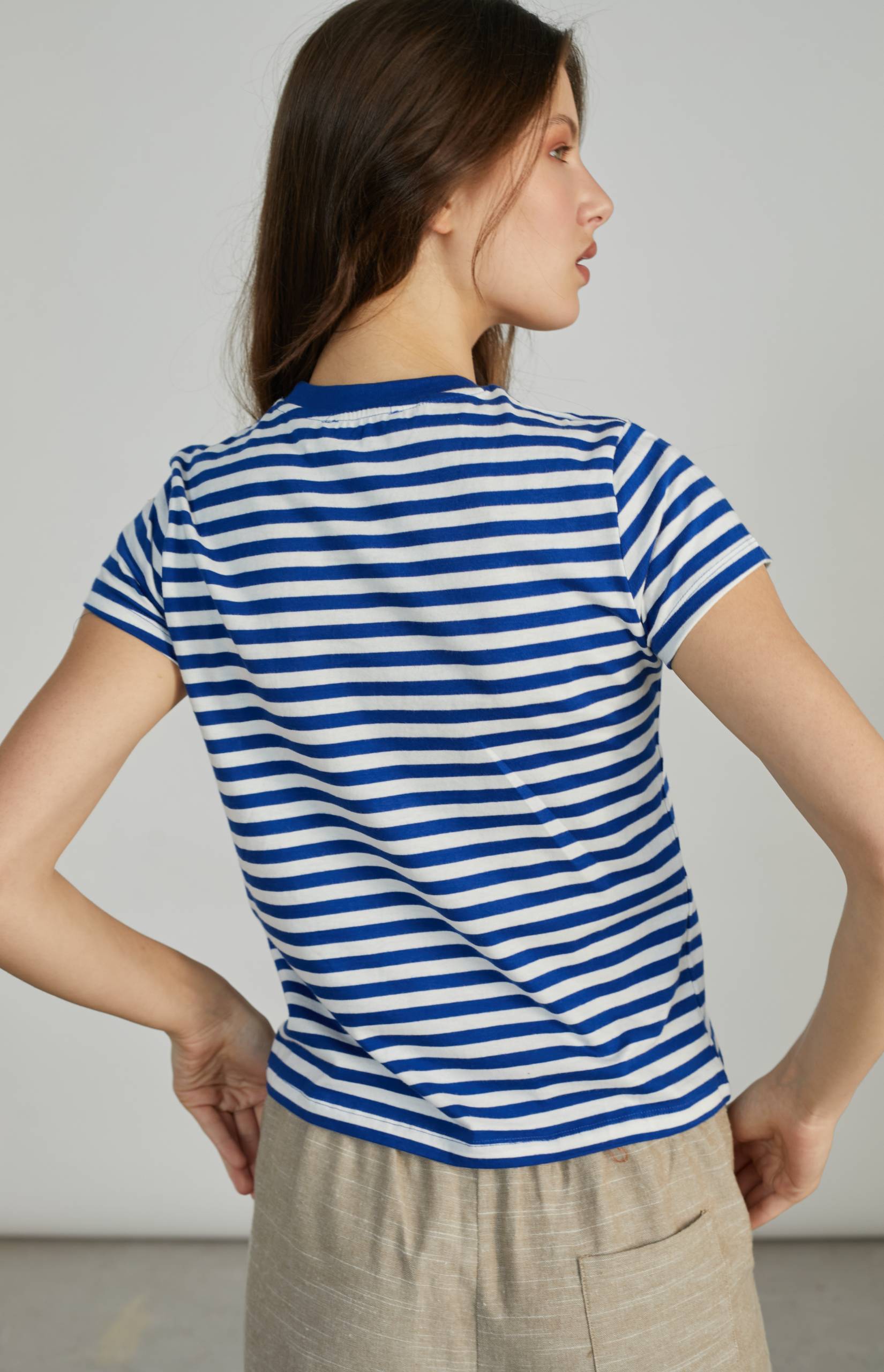 Μαρινιέρα Τ-shirt Σε Μπλε Χρώμα 24 Colours Μαρινιέρα Τ-shirt Σε Μπλε Χρώμα 24 Colours