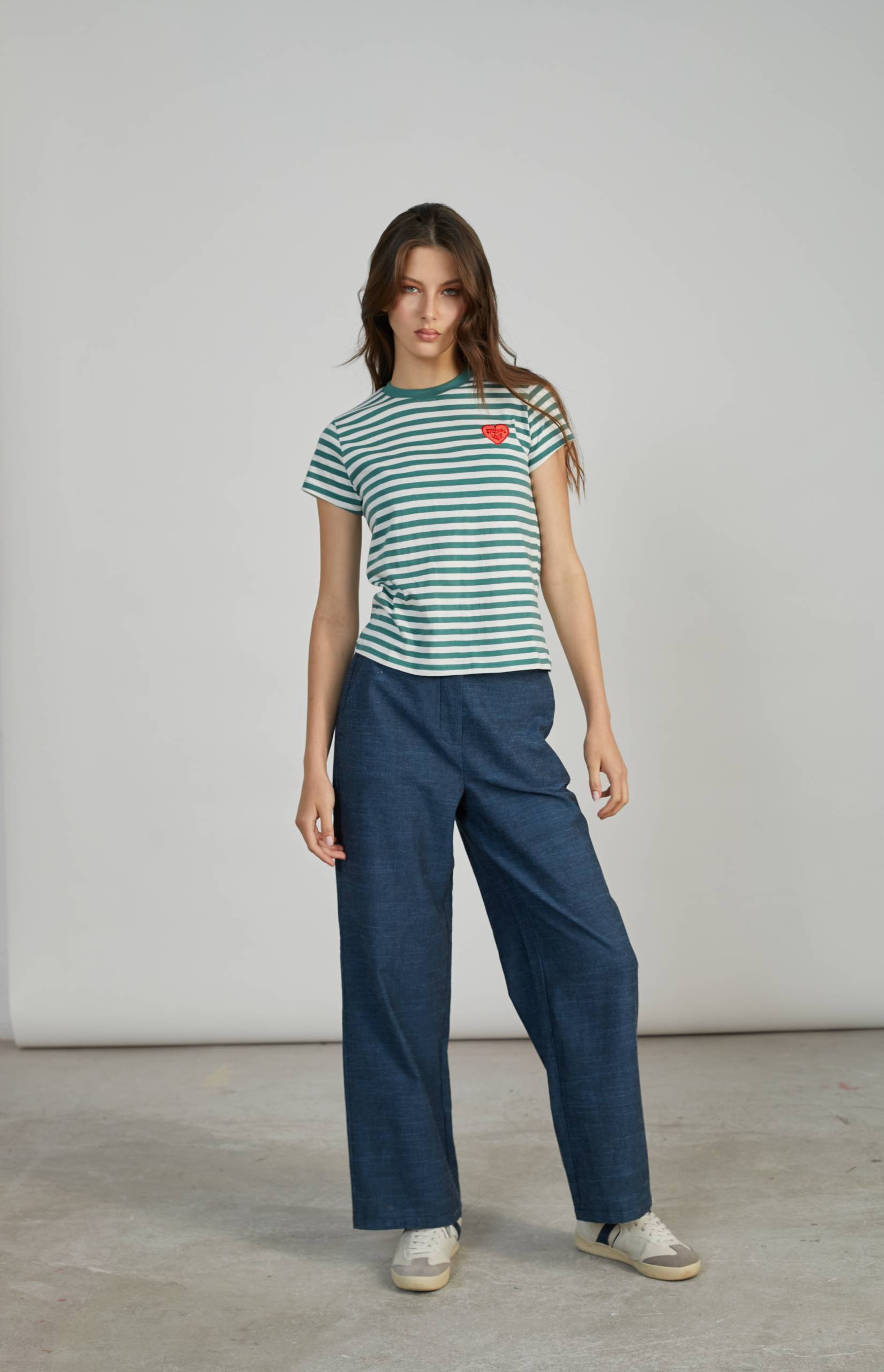 Μαρινιέρα Τ-shirt Σε Πράσινο Χρώμα 24 Colours Μαρινιέρα Τ-shirt Σε Πράσινο Χρώμα 24 Colours
