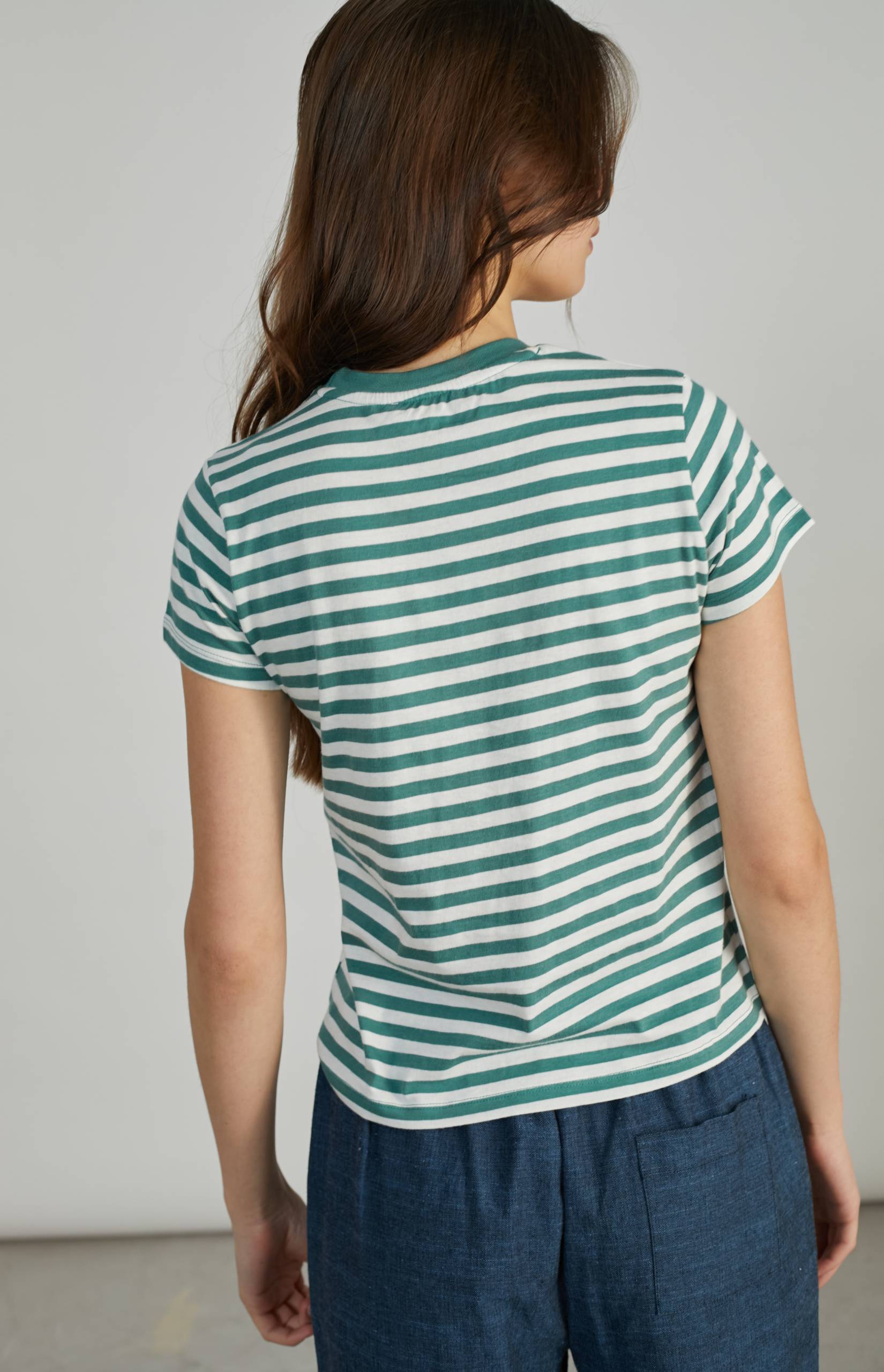 Μαρινιέρα Τ-shirt Σε Πράσινο Χρώμα 24 Colours Μαρινιέρα Τ-shirt Σε Πράσινο Χρώμα 24 Colours