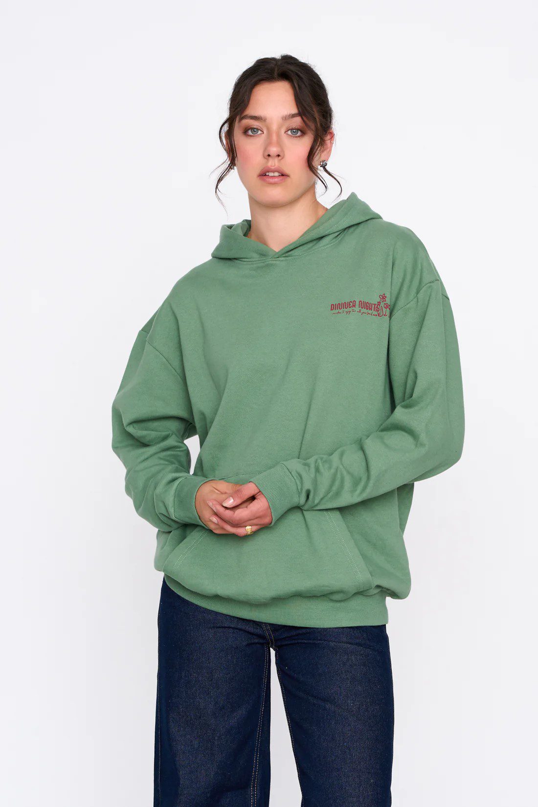 Πράσινο Oversized Φούτερ Με Κουκούλα 24 Colours Πράσινο Oversized Φούτερ Με Κουκούλα 24 Colours
