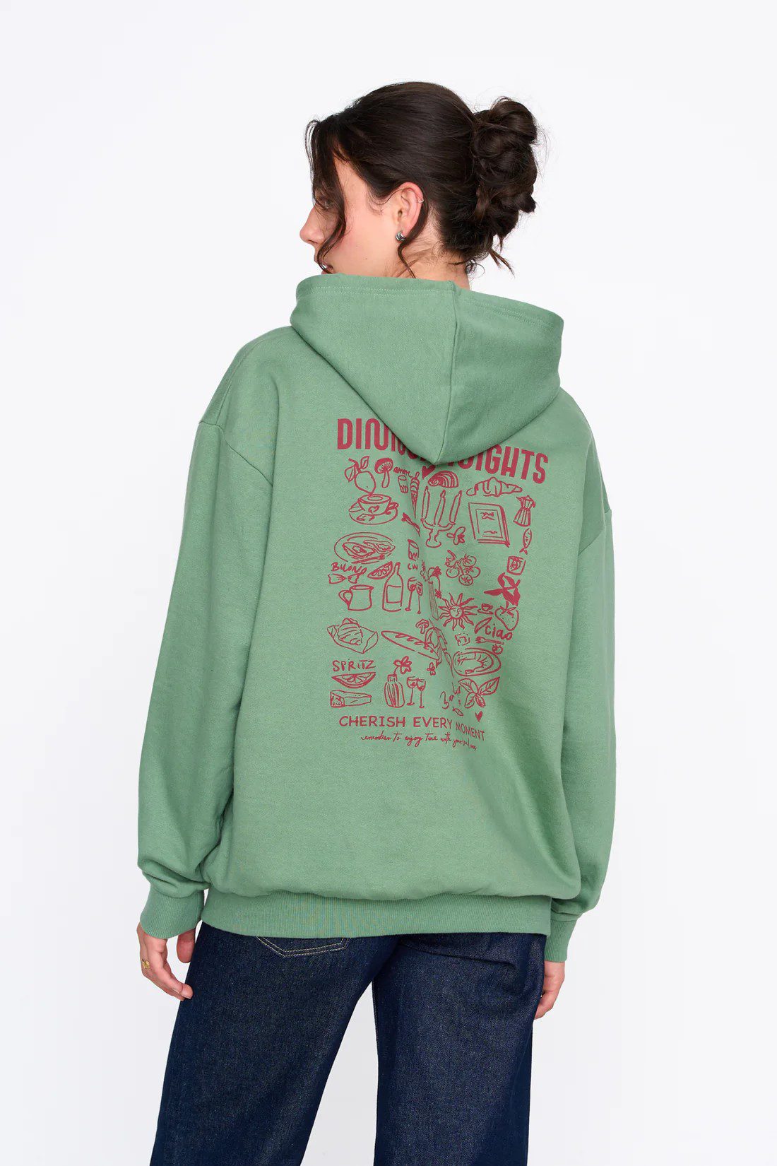 Πράσινο Oversized Φούτερ Με Κουκούλα 24 Colours Πράσινο Oversized Φούτερ Με Κουκούλα 24 Colours