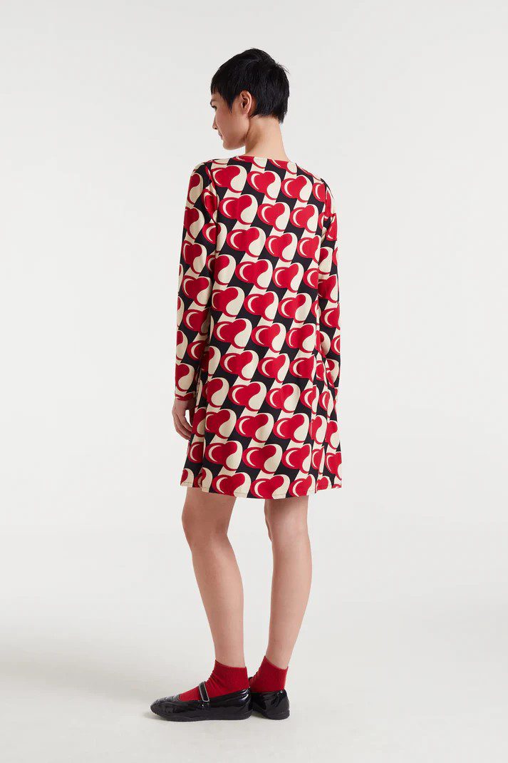 Mini Φόρεμα Με Print Heart Attack Compania Fantastica Mini Φόρεμα Με Print Heart Attack Compania Fantastica