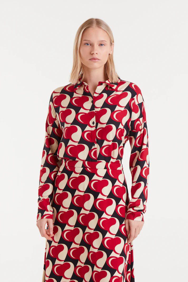 Πουκάμισο Με Print Heart Attack Compania Fantastica