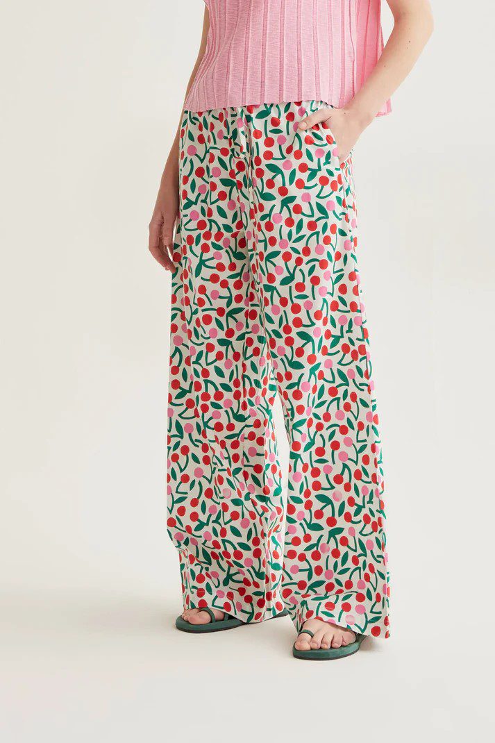 Βαμβακερή Παντελόνα Με Σχέδιο Κερασάκια Compania Fantastica