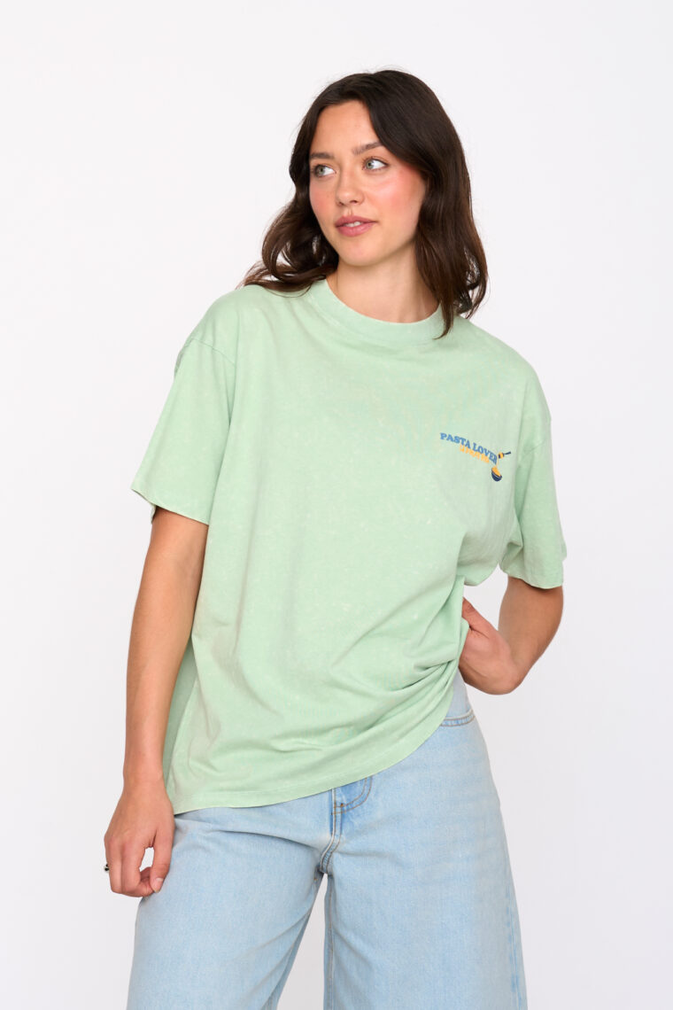 Βαμβακερό Πράσινο T-shirt Pasta Lovers 24 Colours