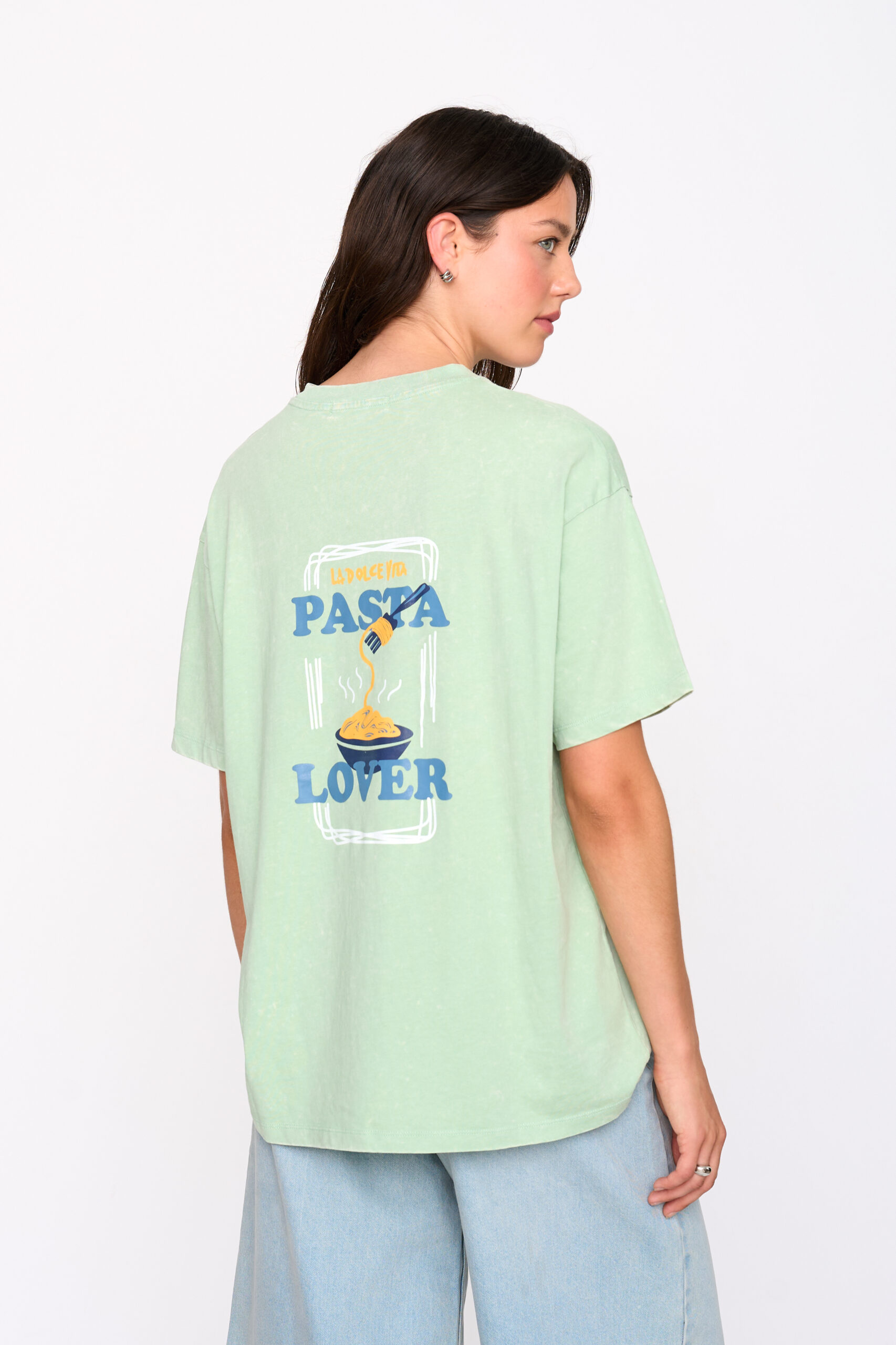 Βαμβακερό Γαλάζιο T-shirt Pasta Lovers 24 Colours Βαμβακερό Γαλάζιο T-shirt Pasta Lovers 24 Colours