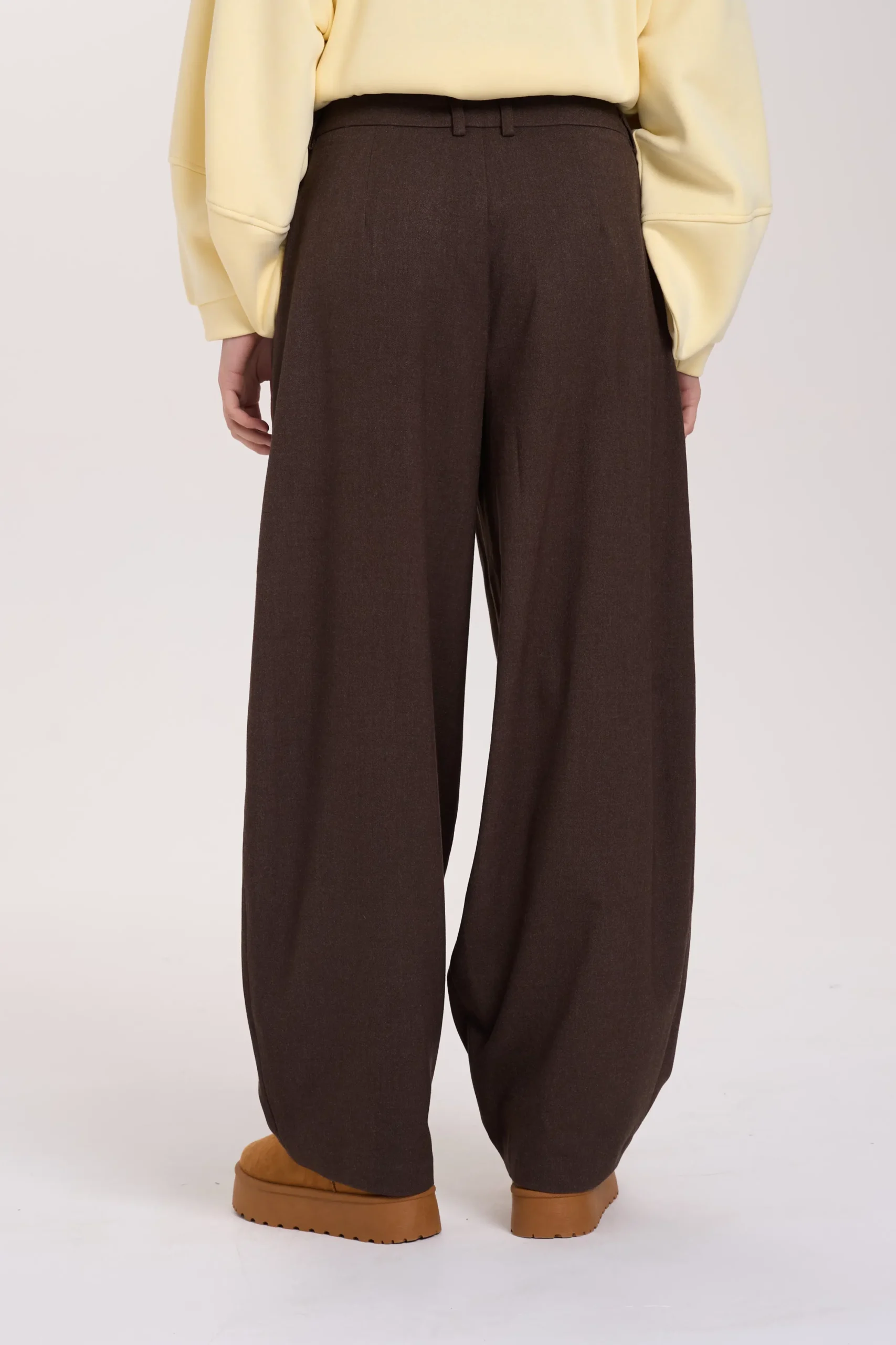 Καφέ Παντελόνι Wide Leg 24 Colours