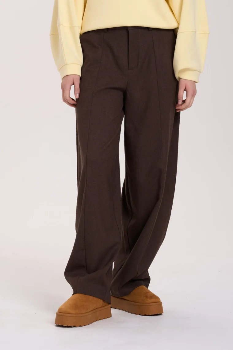 Καφέ Παντελόνι Wide Leg 24 Colours