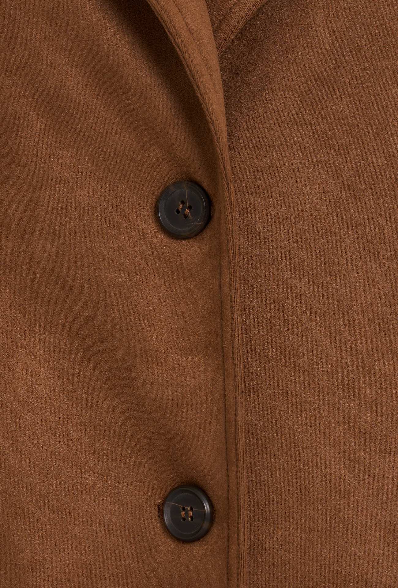 Καφέ Suede Σακάκι Blazer24 Colours Καφέ Suede Σακάκι Blazer24 Colours